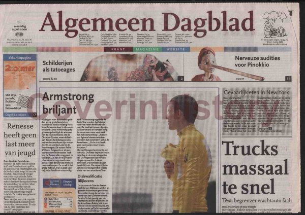 Newspaper supplements LANCE ARMSTRONG Tour de France (Holland, 2000)