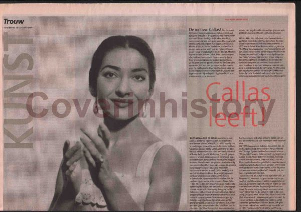 MARIA CALLAS career life (Holland, 18 september 1997)