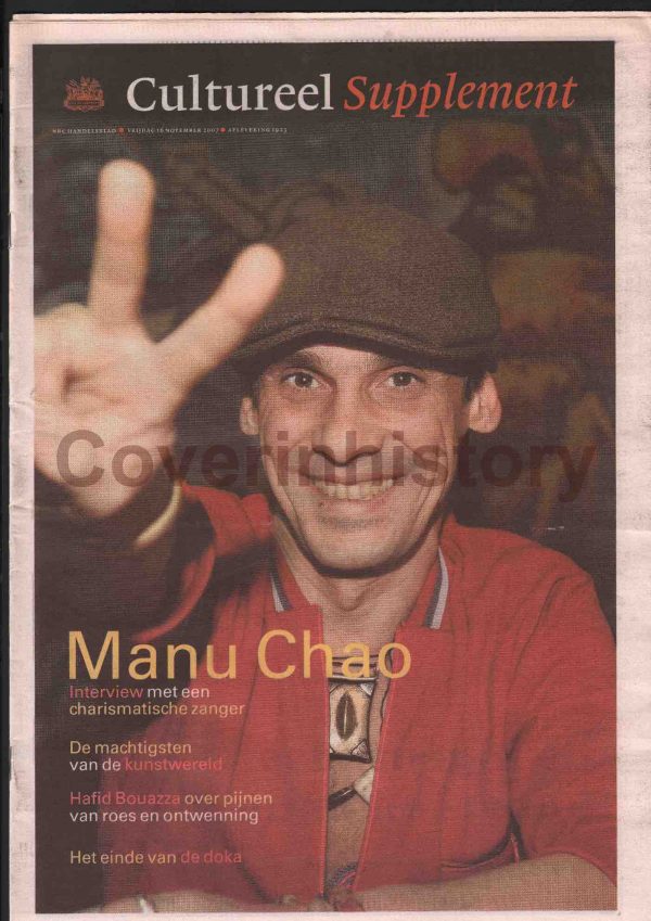 supplement MANU CHAO singer (Holland, 16 november 2007)