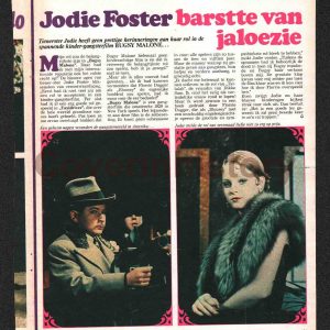 Article JODIE FOSTER Bugsy Malone / child star (Holland, 1977)