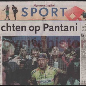 Newspaper MARCO PANTANI classic race Boxmeer (Holland, 25 july 2000)