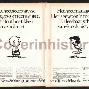 Advertising Ad PEANUTS Charlie Brown Lucy van Pelt RANK XEROX (Charles M Schulz, Holland, 1978)