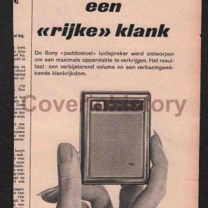 Advertising Ads SONY small pocket radio (Holland, early 60s)