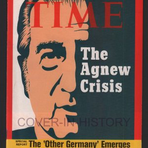 Time Magazine Spiro Agnew Watergate 1 october 1973 (cover art Miggs Burroughs)