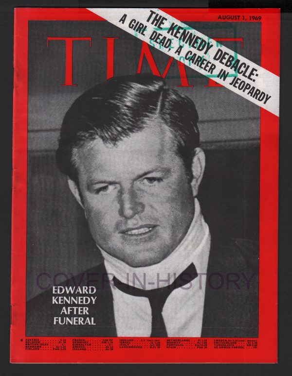 TIME MAGAZINE 1 august 1969 Edward Kennedy Chappaquiddick