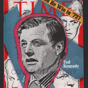 TIME MAGAZINE 29 november 1971 Edward Kennedy (cover art Larry Rivers)