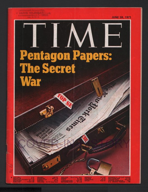 TIME MAGAZINE 28 june 1971 Pentagon Papers Ellsberg (cover Jim Ross)