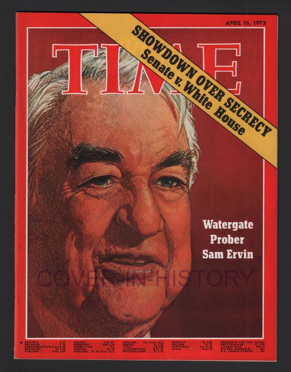 Time magazine Watergate Sam Ervin 16 april 1973