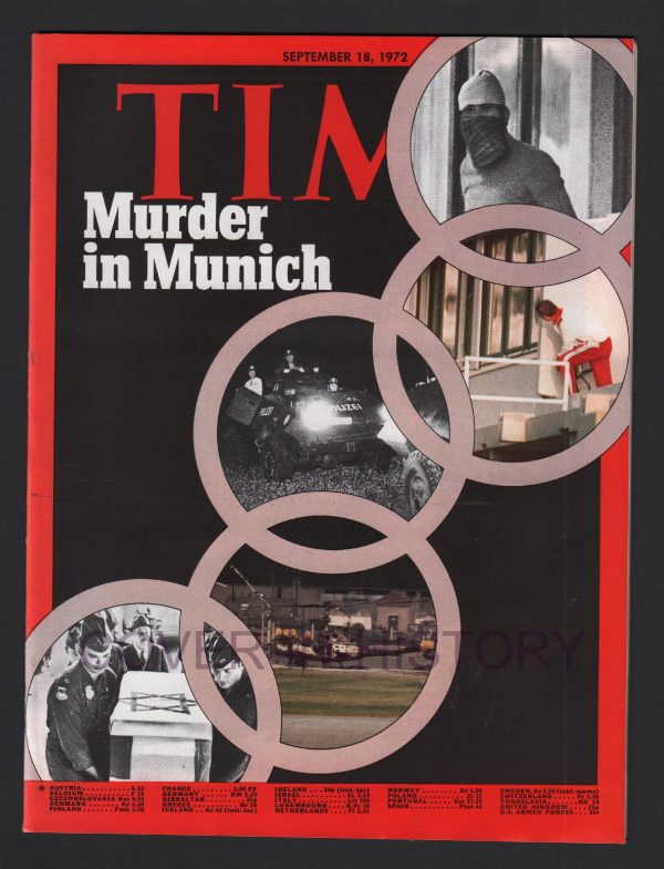 Time Magazine 18 september 1972 Olympic Games Munich terrorism