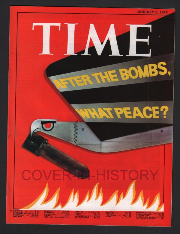 Time Magazine 8 january 1973 Vietnam War (cover art George Giusti)