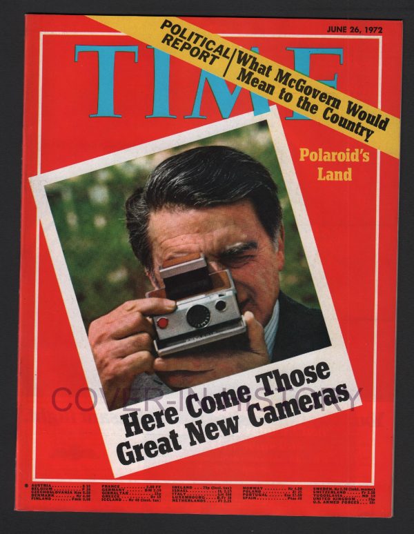 Time Magazine 26 june 1972 Polaroid Edwin Land (Alfred Eisenstaedt)